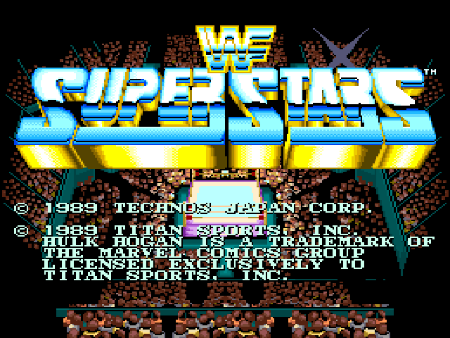 WWF Superstars (US) Title Screen